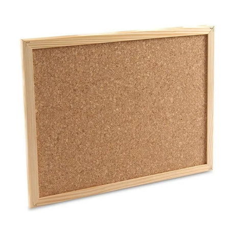 Pizarra Corcho Con Marco De Madera 20x30CM Mejora tu organización y creatividad. ¡Adquiere la tuya y transforma tu espacio de trabajo hoy!-2
