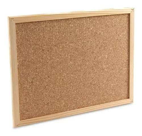 Pizarra Corcho Con Marco De Madera 40x60cm Mejora tu comunicación visual con esta pizarra elegante. ¡Haz tu compra ahora y organiza tus ideas!-3