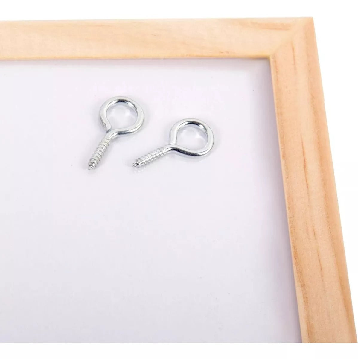 Pizarra Acrilica Blanca 60x90 Borde Madera con Soporte Pared. Perfecta para organizar tus ideas y decorar tu espacio. ¡Compra ahora y transforma tu hogar!-4