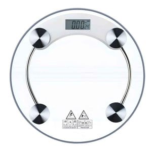 Balanza Digital de Baño Vidrio 180kg Redonda Bascula Baño | Disparo.cl