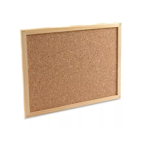Pizarra Corcho 60 X 90 Borde Madera Resistente Fijadores + Organiza tus ideas con estilo + ¡Compra ahora y mejora tu espacio!-1-2