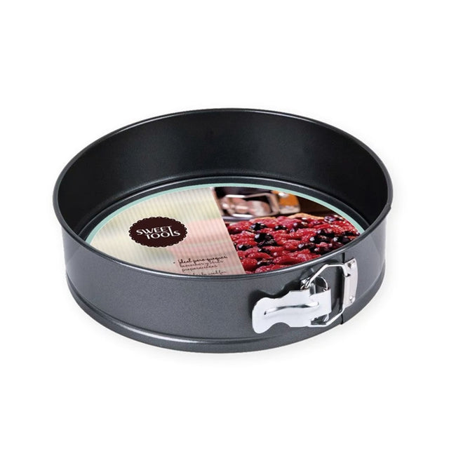 Molde desmontable Sweet Cook 24cm, ideal para tartas y pasteles. Antiadherente, resistente hasta 230°C y fácil de desmoldar. ¡Cocina con estilo y precisión!-1