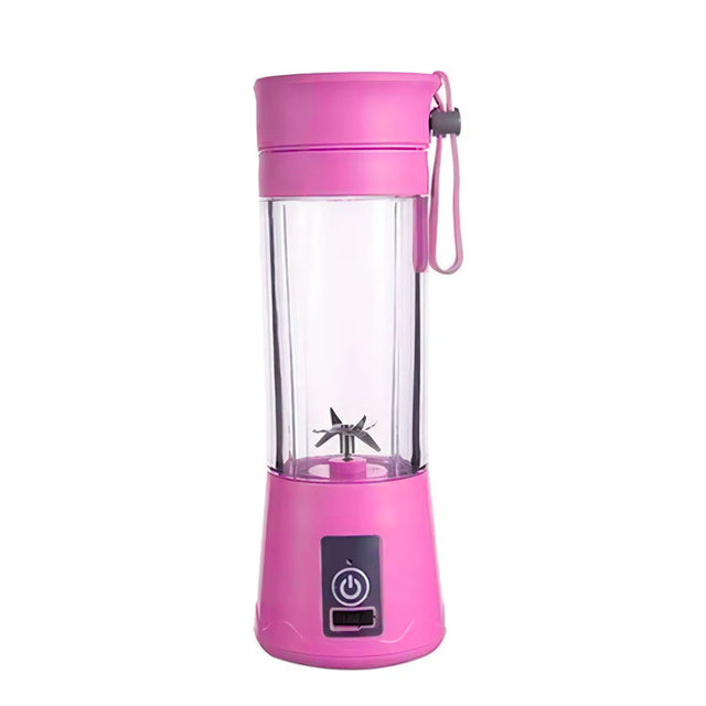 Mini Licuadora Portátil Recargable Rosa USB 380ml Compacta Disfruta de smoothies frescos en cualquier lugar. ¡Compra la tuya y lleva la salud contigo!-1-1