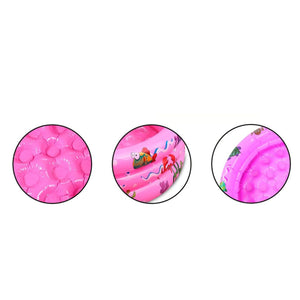 Piscina Infantil Inflable 120cm Verano Resistente Niños Rosa, ideal para el verano y juegos acuáticos. Perfecta para patio o playa. ¡Descúbrela ahora!-1-4