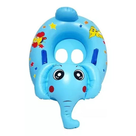 Flotador Inflable Elefante Azul 70x55 Cm Disfruta del verano con estilo y comodidad. ¡Compra ahora y haz que tus días de piscina sean inolvidables!-2