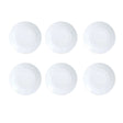 Set 6 Platos Pan Coupe 17,5cm Porcelana Blanca Hallen Rose-1-1