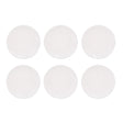 Set De 6 Platos Entrada Coupe 20cm Porcelana Blanca Hallen-1-1