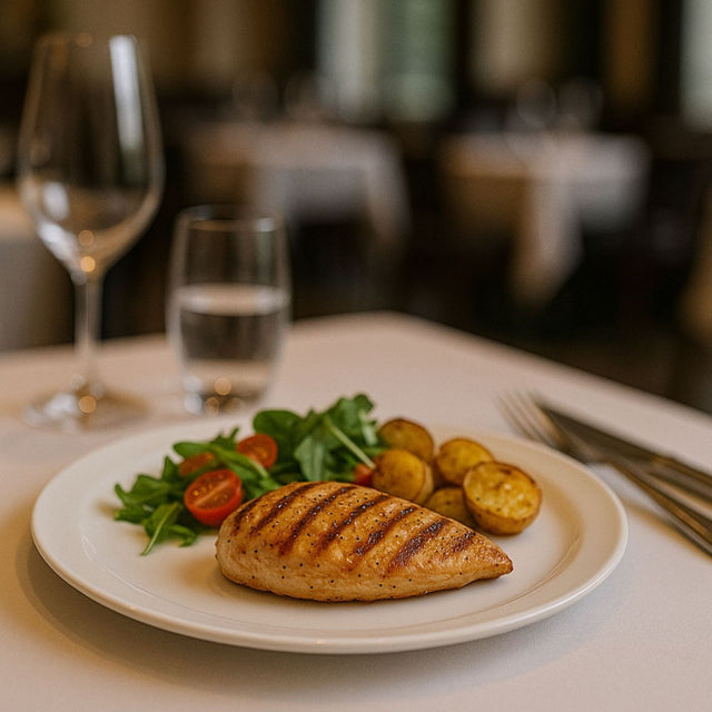 Plato Comida Coupe 25,4cm Porcelana Blanca Hallen -1-2