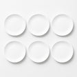 Set 6 Platos Comida Coupe 25,4cm Porcelana Blanca Hallen -1-1