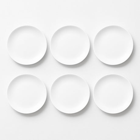 Set 6 Platos Comida Coupe 25,4cm Porcelana Blanca Hallen -1-1