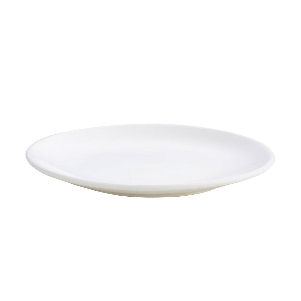 Set 6 Platos Comida Coupe 25,4cm Porcelana Blanca Hallen -1-2