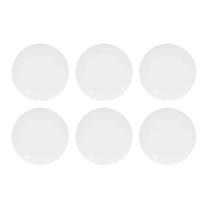 Set 6 Plato Presentacion Coupe 26.7cm Porcelana Blanca Hallen-1-1