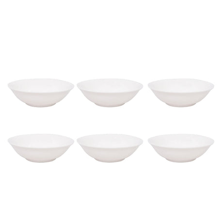 Set 6 Platos Bowl De Sopa 20cm Porcelana Blanca Hallen-1-1