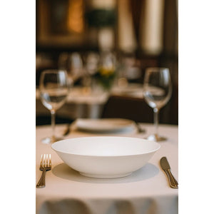 Ensaladera De 22.5cm Porcelana Resistente Blanca Hallen-1-2