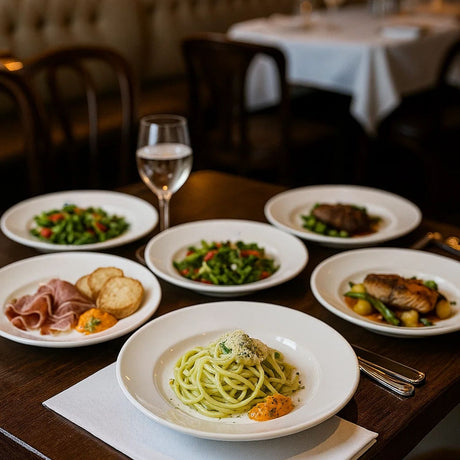 Set 6 Ensaladeras 25.5cm Porcelana Blanca Resistente Hallen-1-2