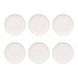 Set 6 Ensaladera Baja Redondo De 30.5cm Porcelana Blanca Hallen-1-1