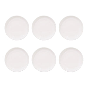 Set 6 Ensaladera Baja Redondo De 30.5cm Porcelana Blanca Hallen-1-1