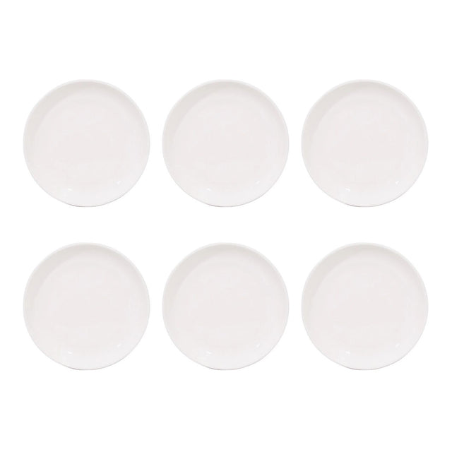 Set 6 Ensaladera Baja Redondo De 30.5cm Porcelana Blanca Hallen-1-1