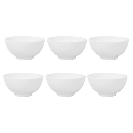 Set 6 Bowl Redondo De 11.5cm Porcelana Blanca Hallen-1-1