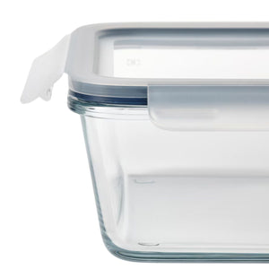 Contenedor De Vidrio Hermetico Cuadrado 2600mL Glasslock. Ideal para conservar alimentos frescos y sin olores. ¡Compra ahora y organiza tu cocina!-2