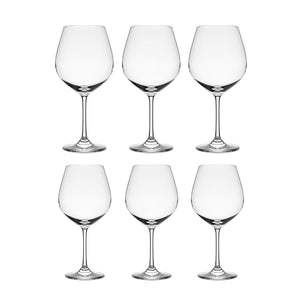 Set de 6 Copas de Vino Montepulciano Valley de 585ml, elegantes y resistentes. Ideales para vino tinto y blanco, con diseño sofisticado. ¡Compra ahora!-1