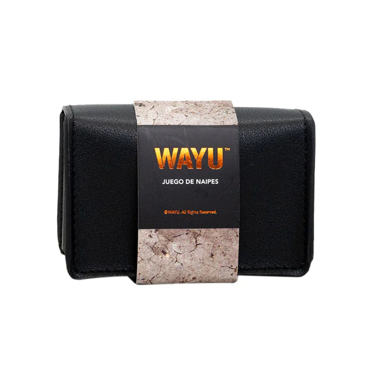 Juego de Naipes con Estuche Portatil de Cuero Vegano Wayu