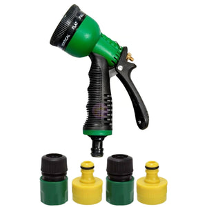 Pack 5 Piezas Boquilla Riego Jardín Ajustable Conectores