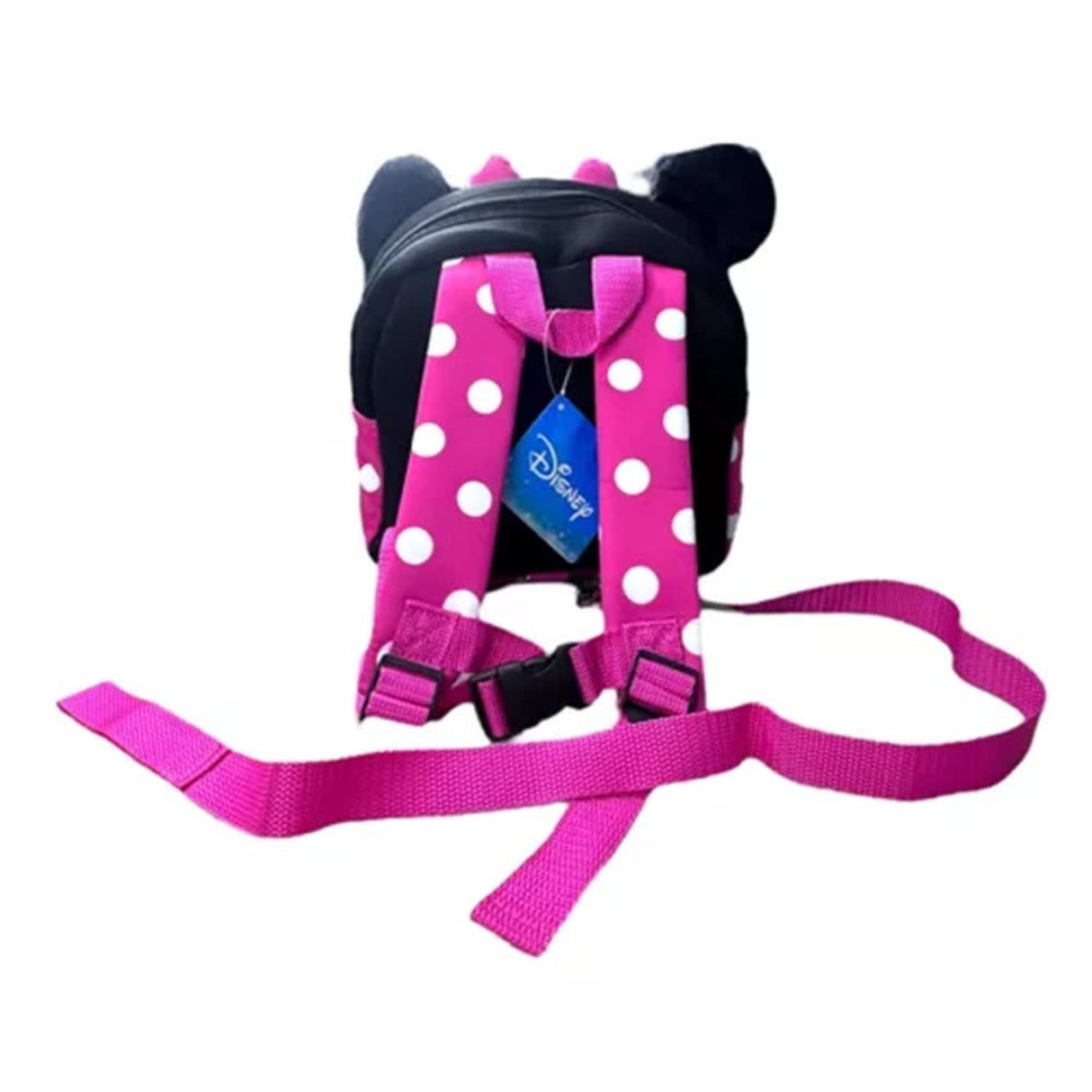 Mochila Infantil Ratona Orejas Lazo Rosa Lunares Niños