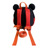 Mochila Infantil Orejas Diseño Ratón Divertido Rojo Negro