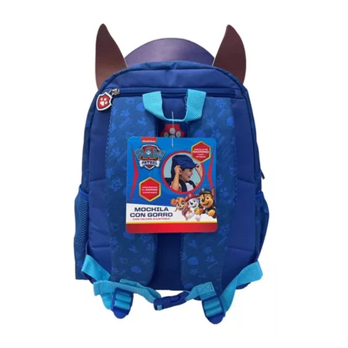 Mochila Infantil Perro Patrulla Azul Escolar Niños Resiste