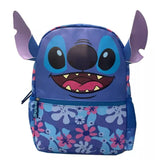 Mochila Infantil Diseño Personaje Orejas 3D Azul Flores