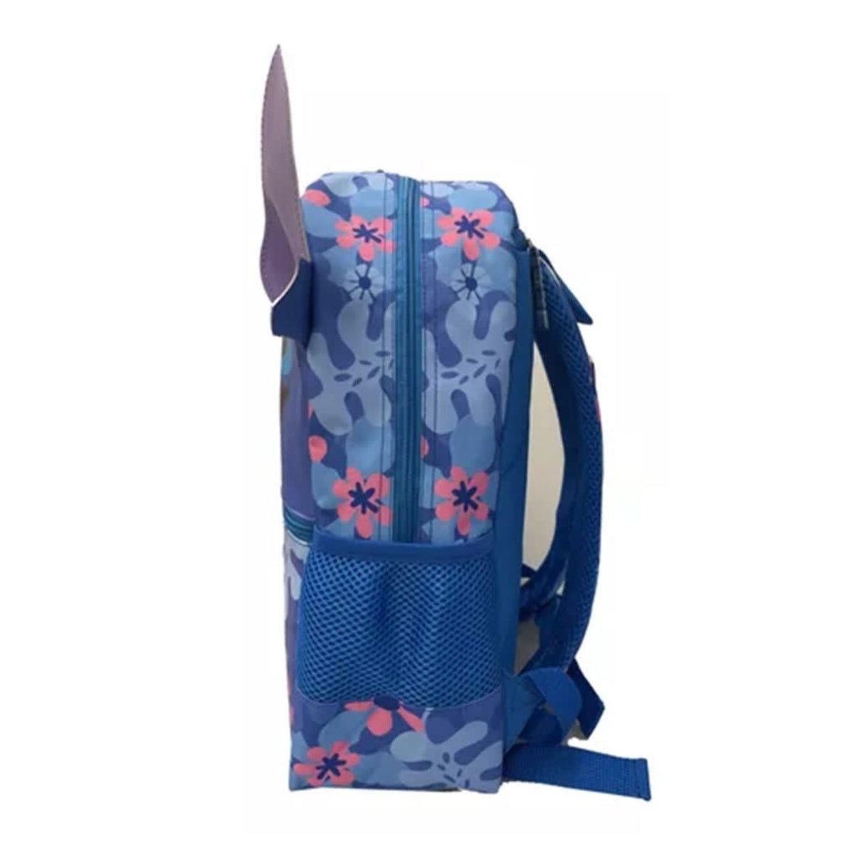 Mochila Infantil Diseño Personaje Orejas 3D Azul Flores