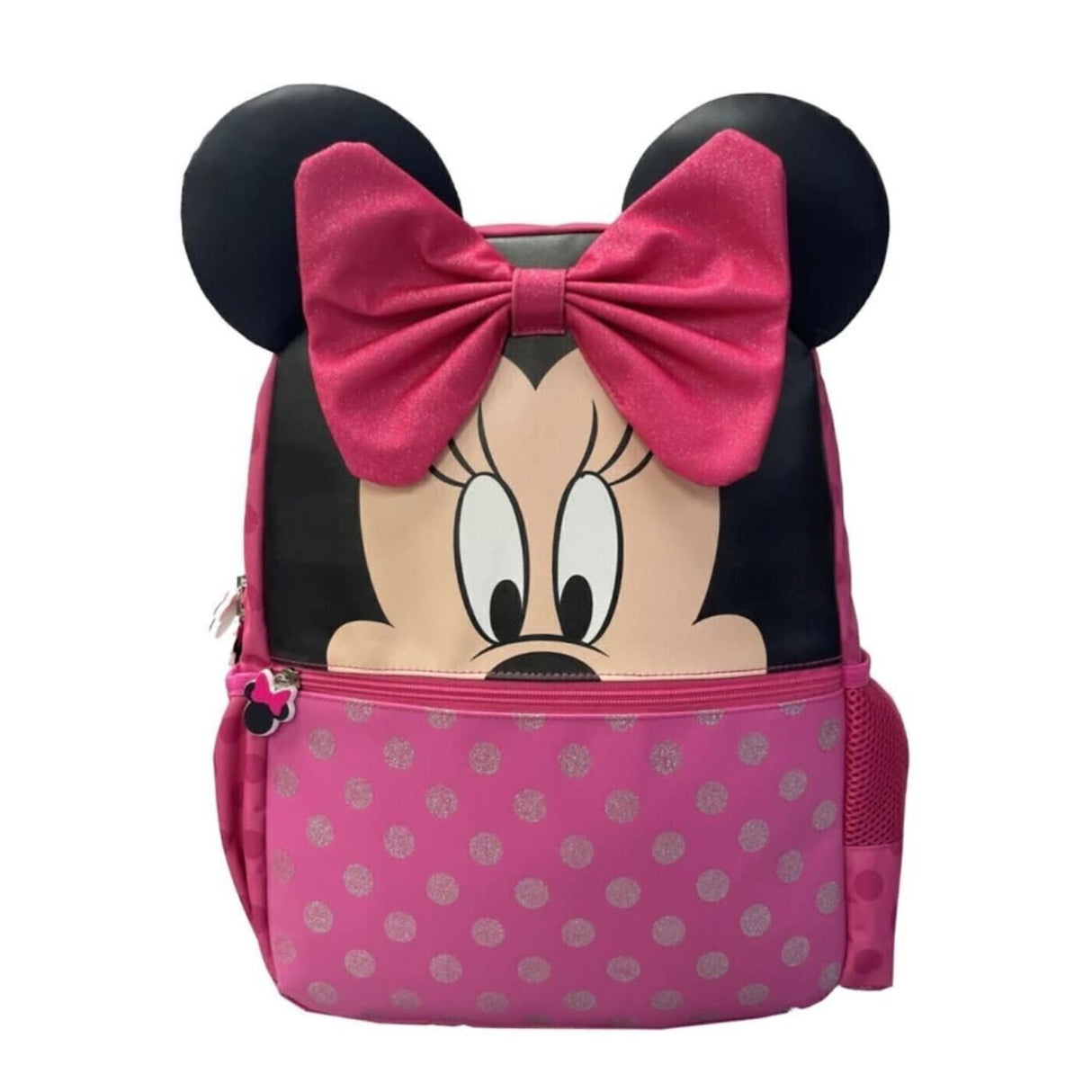 Mochila Infantil Rosa Orejas Lazo Grande Diseño Divertido