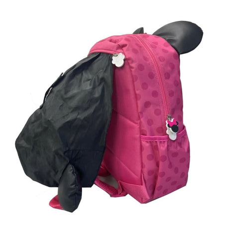 Mochila Infantil Rosa Orejas Lazo Grande Diseño Divertido