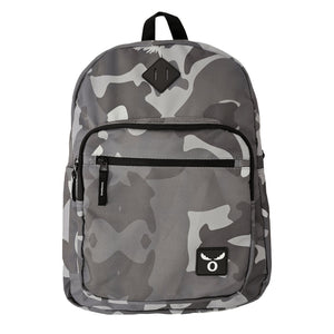 Mochila Camuflaje Gris Escolar Juvenil Resistente Moderna