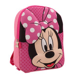 Mochila Infantil Rosa Diseño Ratón Lazo Lunares Niños