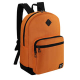 Mochila Escolar Juvenil Impermeable Naranja Compartimentos