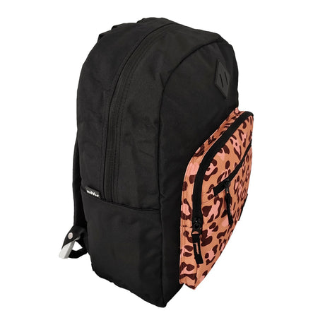 Mochila Estampado Leopardo Bolsillo Frontal Cremallera