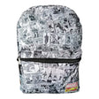 Mochila Estampado Cómics Blanco Negro Juvenil Casual Escolar Lleva tu estilo al siguiente nivel con esta mochila única y destaca en la escuela. ¡Compra ahora y marca la diferencia!-1