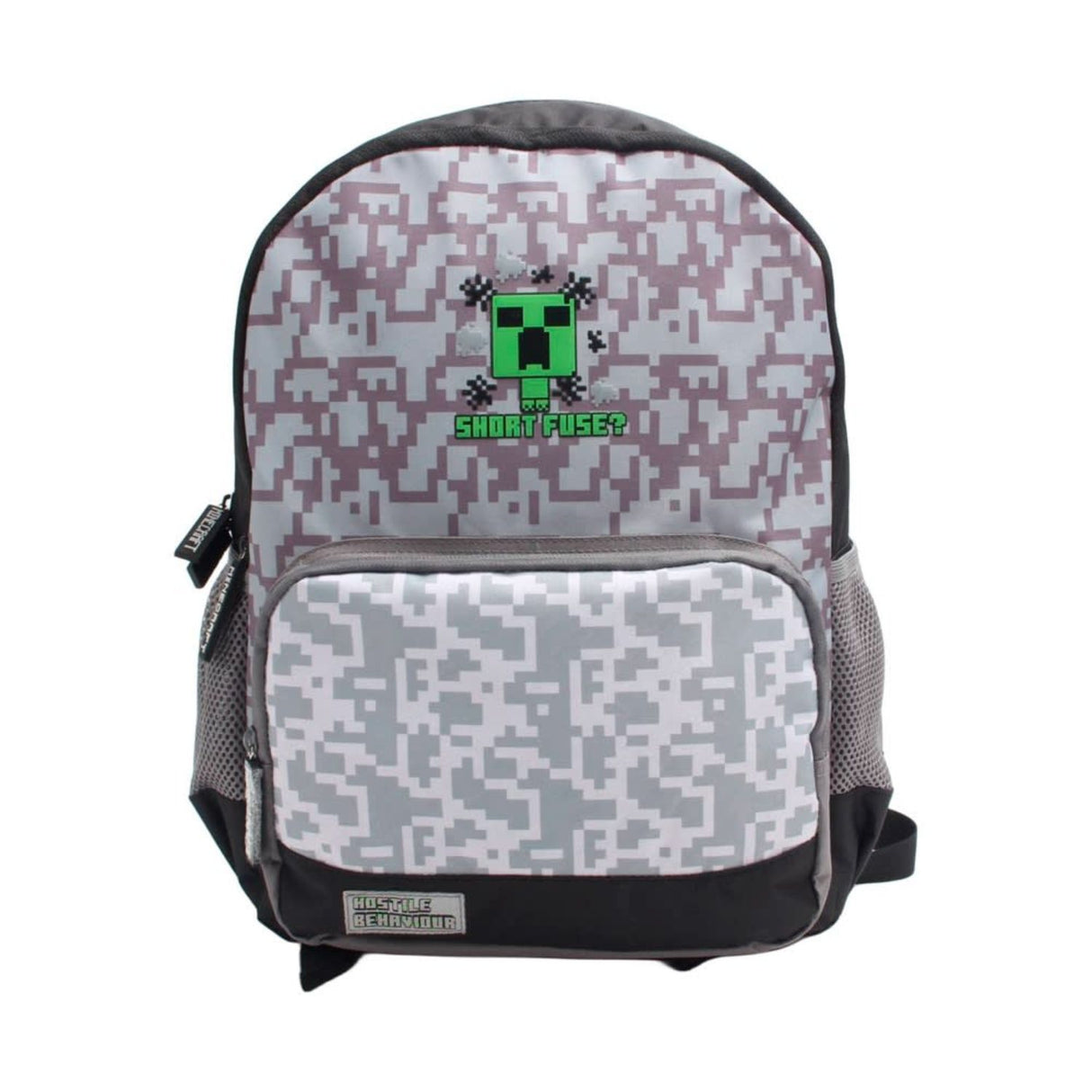 Mochila Escolar Juvenil Diseño Pixelado Gamer 18 Pulgadas