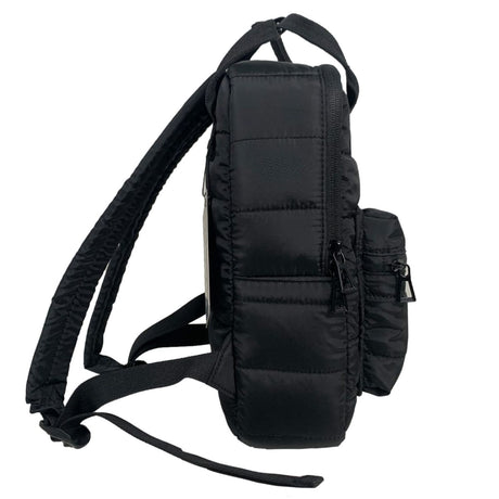 Bolso Mochila Negra Acolchada Multiusos Impermeable Moderna. ¡Haz tu compra ahora y lleva tus pertenencias con comodidad y protección!-1-2