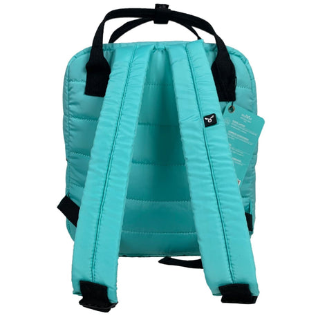 Mochila Escolar Impermeable Azul Bolsillo Frontal Compacta