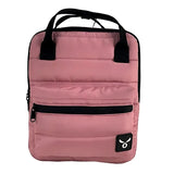 Mochila Rosa Casual Impermeable Bolsillo Frontal Cremallera