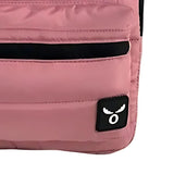 Mochila Rosa Casual Impermeable Bolsillo Frontal Cremallera