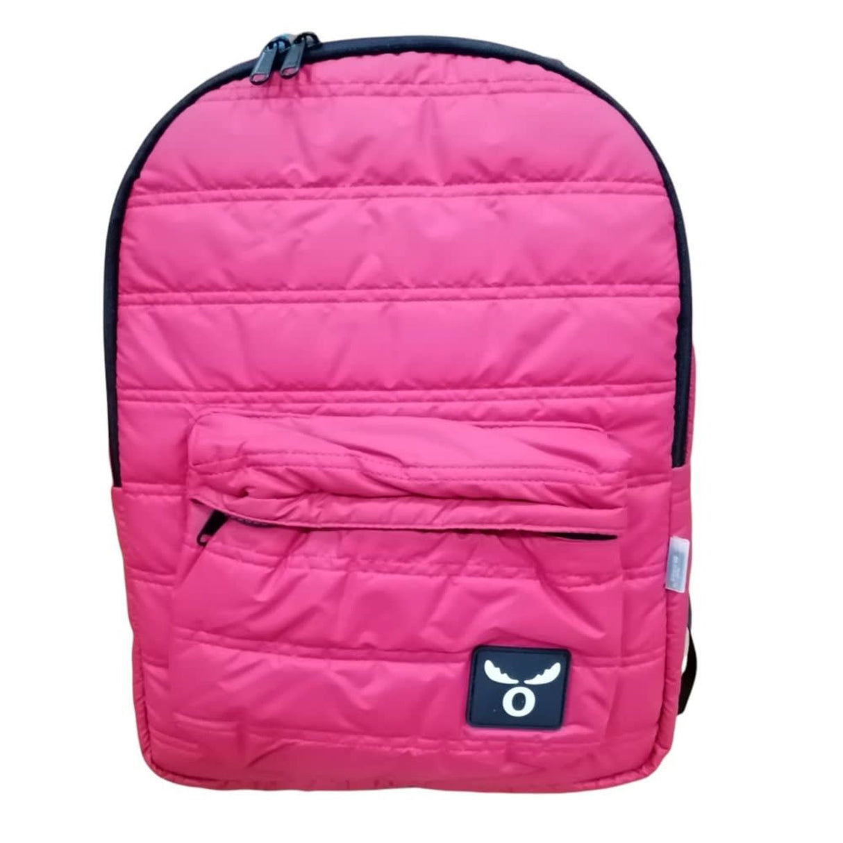 Mochila Escolar Juvenil Impermeable Rosa Bolsillo Frontal