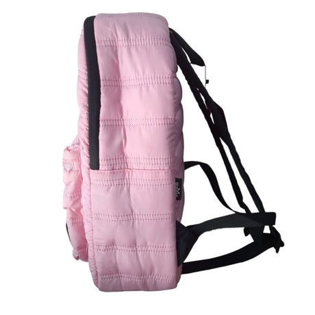 Mochila Rosa Acolchada Moderna Escolar Casual Liviana Disfruta de comodidad y estilo en tus días escolares. ¡Hazte con la tuya y organiza tus pertenencias con facilidad!-2