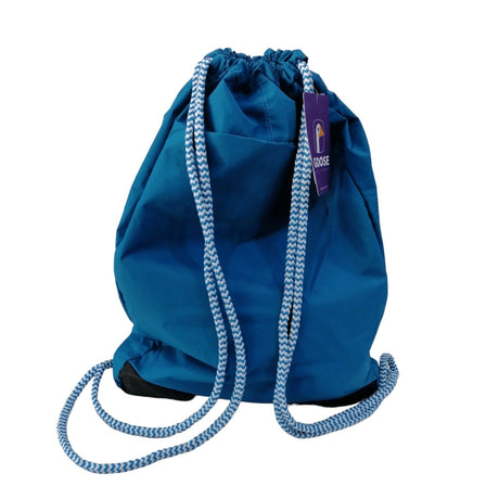 Mochila Saco Deportivo Azul Impermeable Cuerda Ajustable