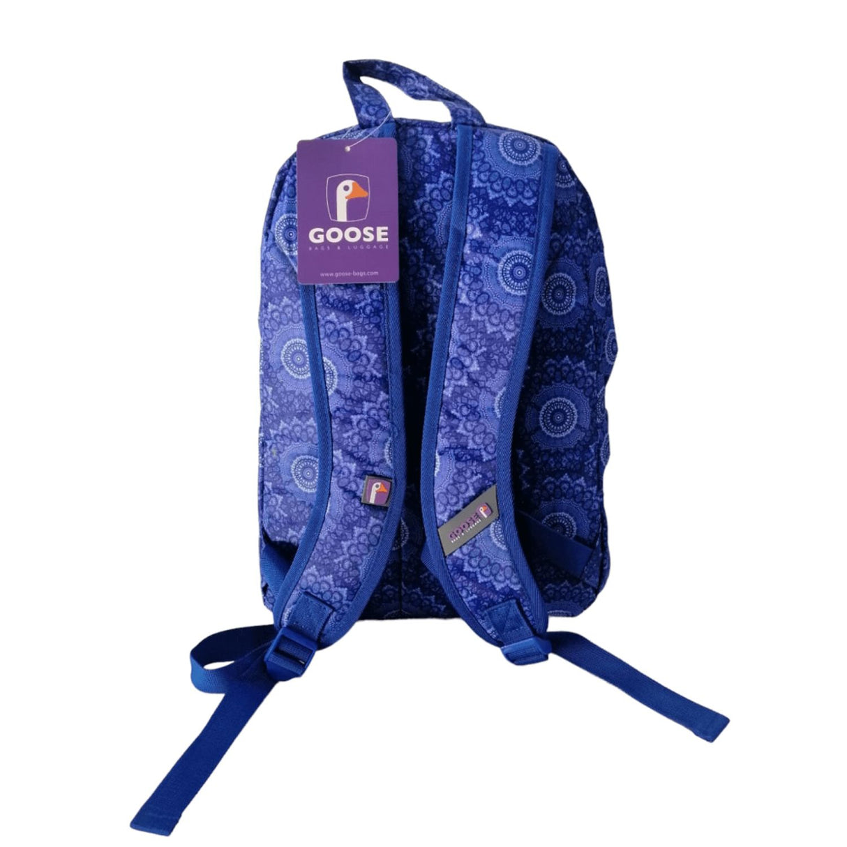 Mochila Escolar Juvenil Estampado Mandala Azul Resistente