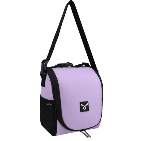 Lonchera colgante escolar térmica lavanda de 20 cm. Mantiene la temperatura de los alimentos, tiene correa ajustable y bolsillos internos. ¡Cómprala hoy!-2