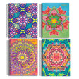 Pack de 6 cuadernos con diseño de mandalas, tapas duras y espiral. Perfectos para apuntes, bocetos y planificación. ¡Dale color a tu creatividad, cómpralos ahora!-1